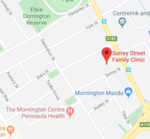 Contact | Surrey Street Family Clinic | Mornington GP | Open 7 Days ...